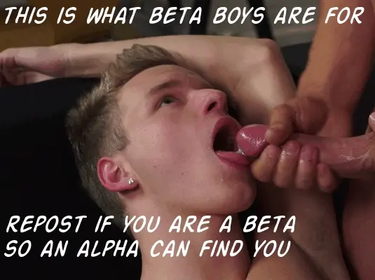 I am a submissive beta man