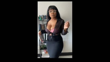 Teacher Tease While Talking About Stocks thick booty