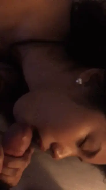 Geli Cruz Licking and Sucking on That Cock