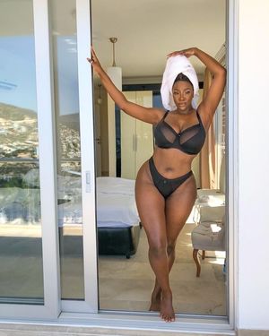 The Beautiful Shani Jamilah in her bra and panties
