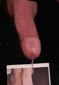 My cock pumping out its load for a horny slut