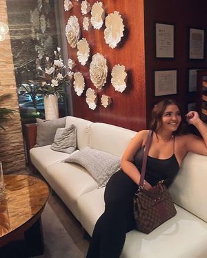 Chillin' on the couch.