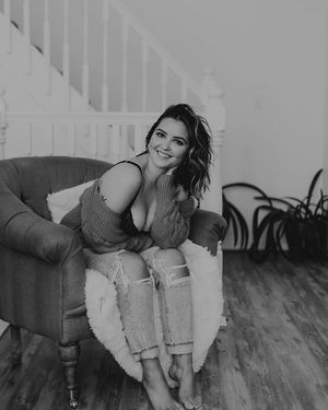 She's got some serious cleavage.