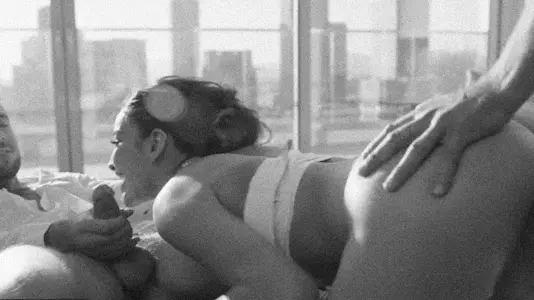 wife and husband take a guy they met at the party to have sex at home.