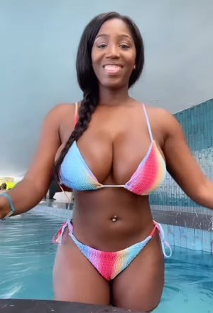 Ellie Mae clourful bikini full body