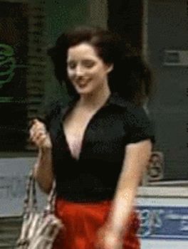 Helen Flanagan - Rosie Webster bouncy boobs walk gif