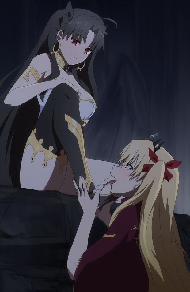 Ereshkigal licking Ishtar feet