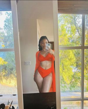 Chloe Bailey looking cute in her bikini