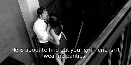I've been wet all night waiting for you to slide your hand under my skirt...