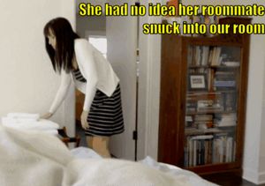 I don’t know how she didn’t hear my dick hitting the back of her throat