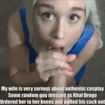My wife really gets into her cosplay.