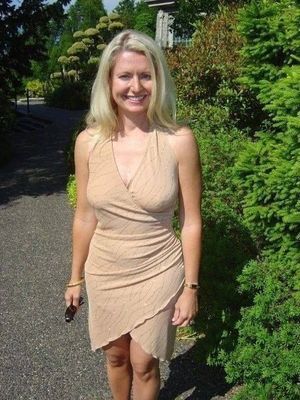 Mother in the garden.