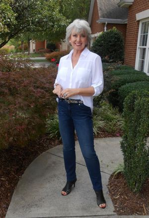 Mother in the garden.