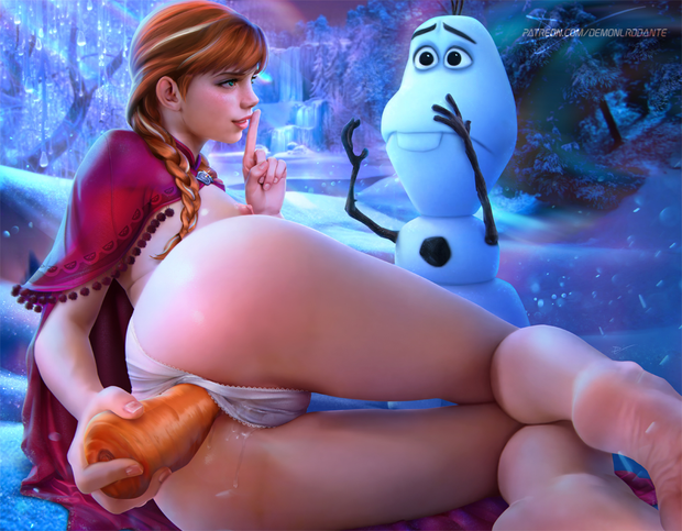 Anna and Olaf  (demonlorddante)