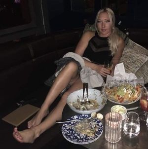 Pam looking sexy long legs