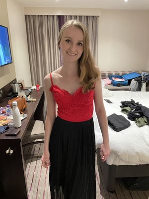 "Let's go to the reception"