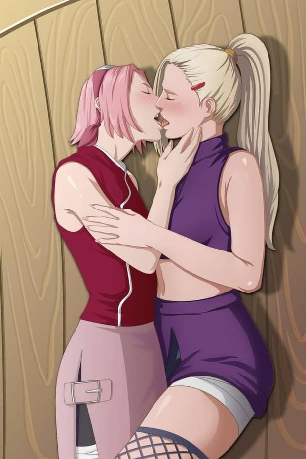 Ino y Sakura de EDAD 20 años teniendo lesbianismo