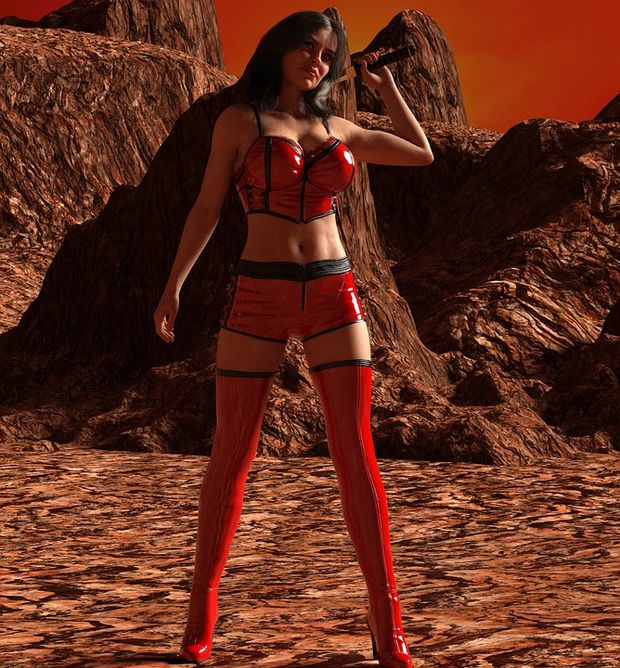 Warrior, Woman, PVC