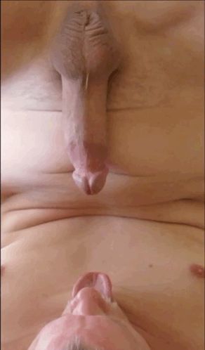 Prostate stimulation leads to a mouthful to swallow