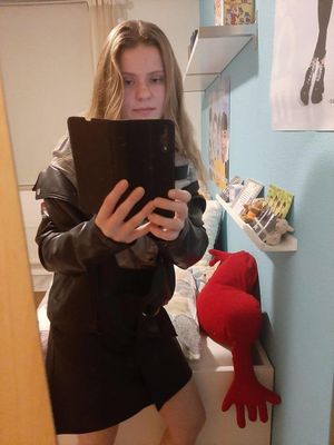 She is 18 yrs and loves leather