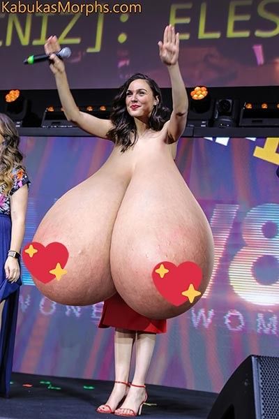 Gal Gadot Exposing Her Huge Tits