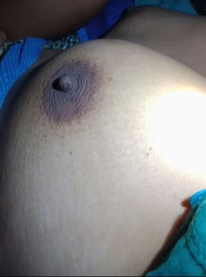 Big boob press nipples