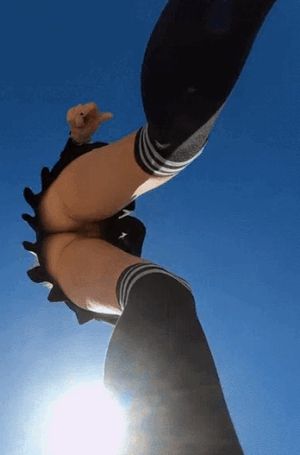 Skateboard upskirt