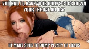 He was watching tv for hours while his cock was down your throat