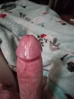 Tip covered in precum