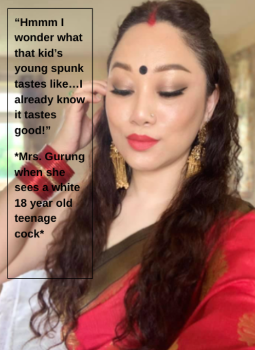 Mrs. Gurung LOVES Teen Cock