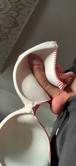 Jerking Off w/ Bra