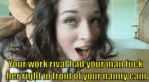 You were at your desk and she was at your house