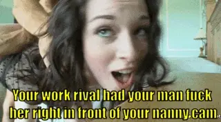 You were at your desk and she was at your house