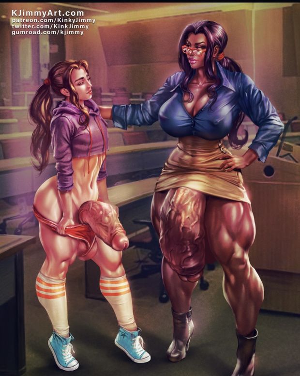 2 Futas admiring