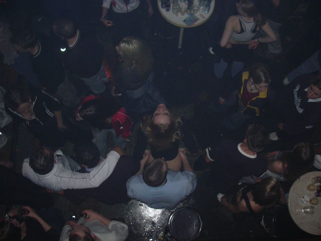 In the middle of the dancefloor