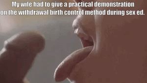 My wife favors a hands-on approach to teaching her students.