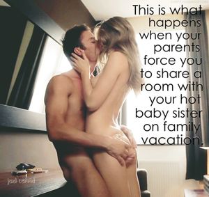 Sharing motel apartment with sis