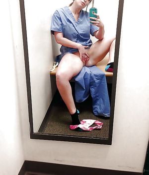 Nurse flashing her cooch
