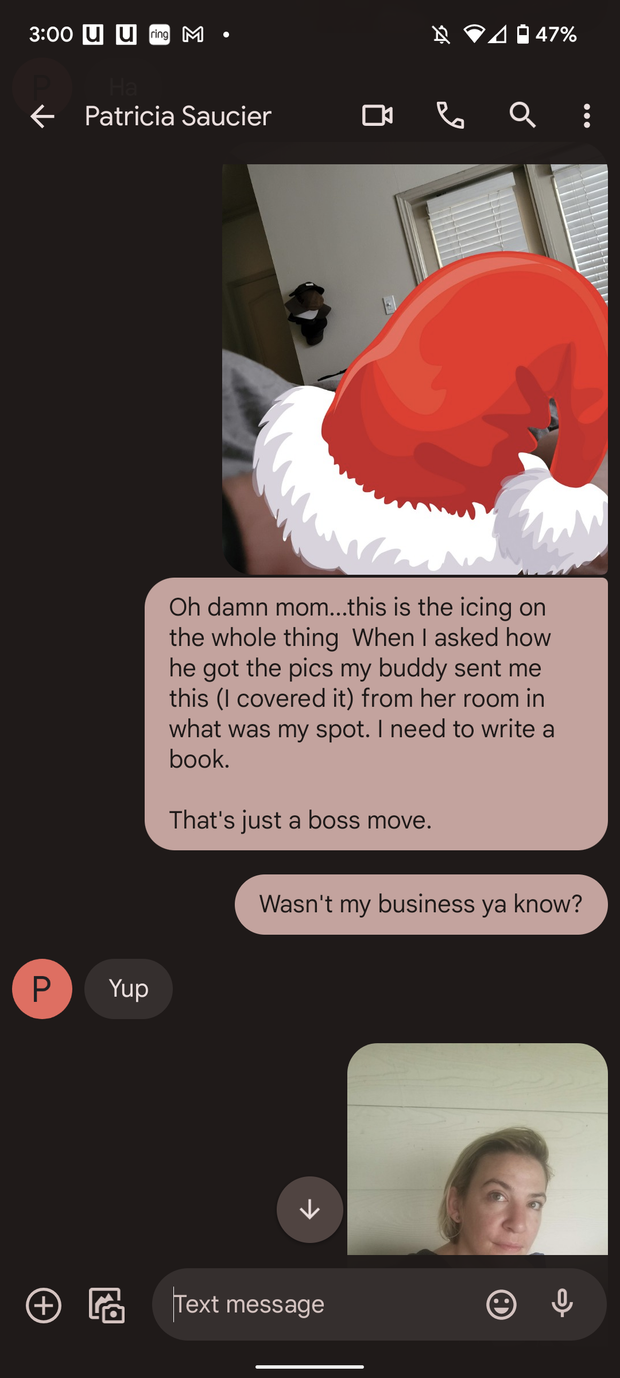 My BF took a picture in my bed of his dick and shipped it to my nubby.