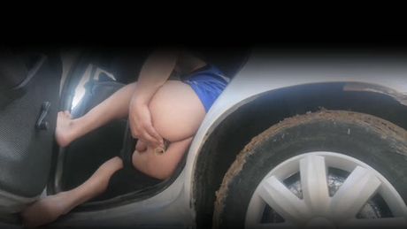 I fucked myself in the car