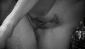 Thrusting deep inside her