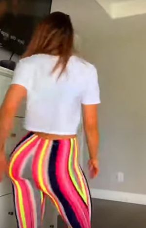 Striped Flare Pants Booty