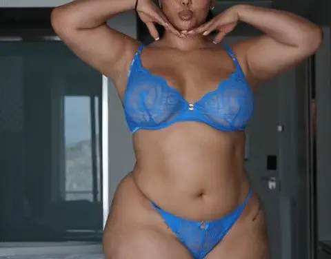Tabria Majors looking sexy in lingerie set