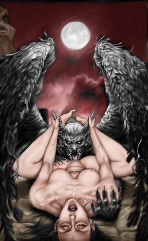 Cunnilingus devil brunette