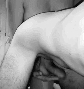 All fours:  her 'control position'.