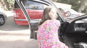 Hot babe doggystyle outdoor