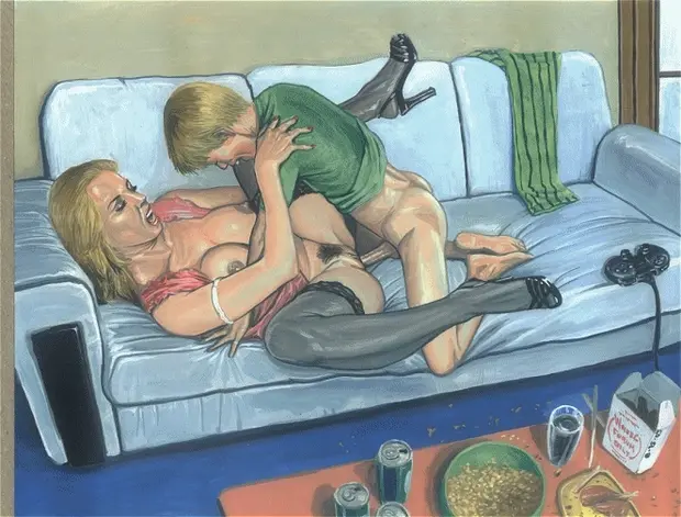 Lucky teen banging MILF neighbor