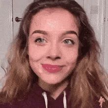 adorable teen smiles and lick cum of her face