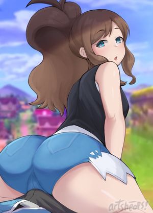 Hentai bitch griding in short shorts