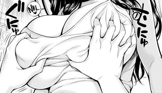 Groping hentai/manga boobs...